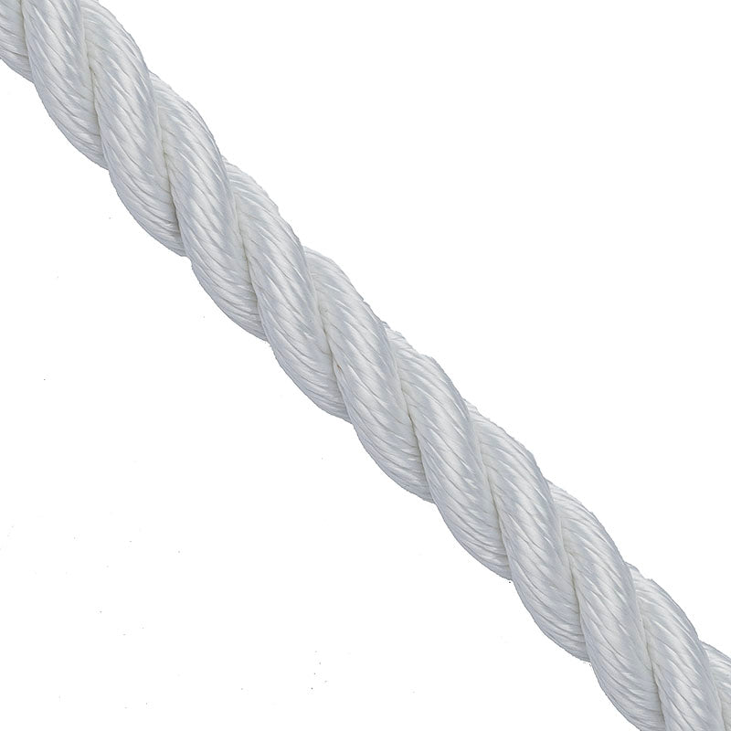 3 Strand 1/2 Teufelberger Safety Blue Rope - White