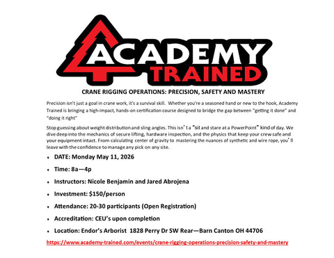 Crane Rigging Operations by Academy Trained