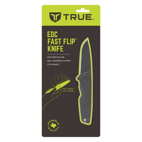 EDC Fast Flip Knife by TRUE  -TAN-