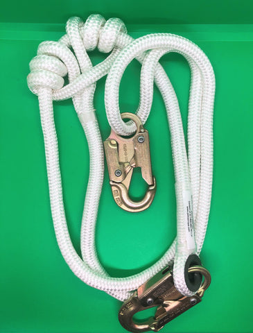 1/2" x 4' - 7' Adjustable Safety Lanyard
