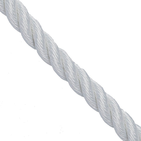 1/2in Teufelberger 3 Strand Safety Blue Rope White