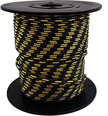 3 mm Accessory Cord - Black w Yellow