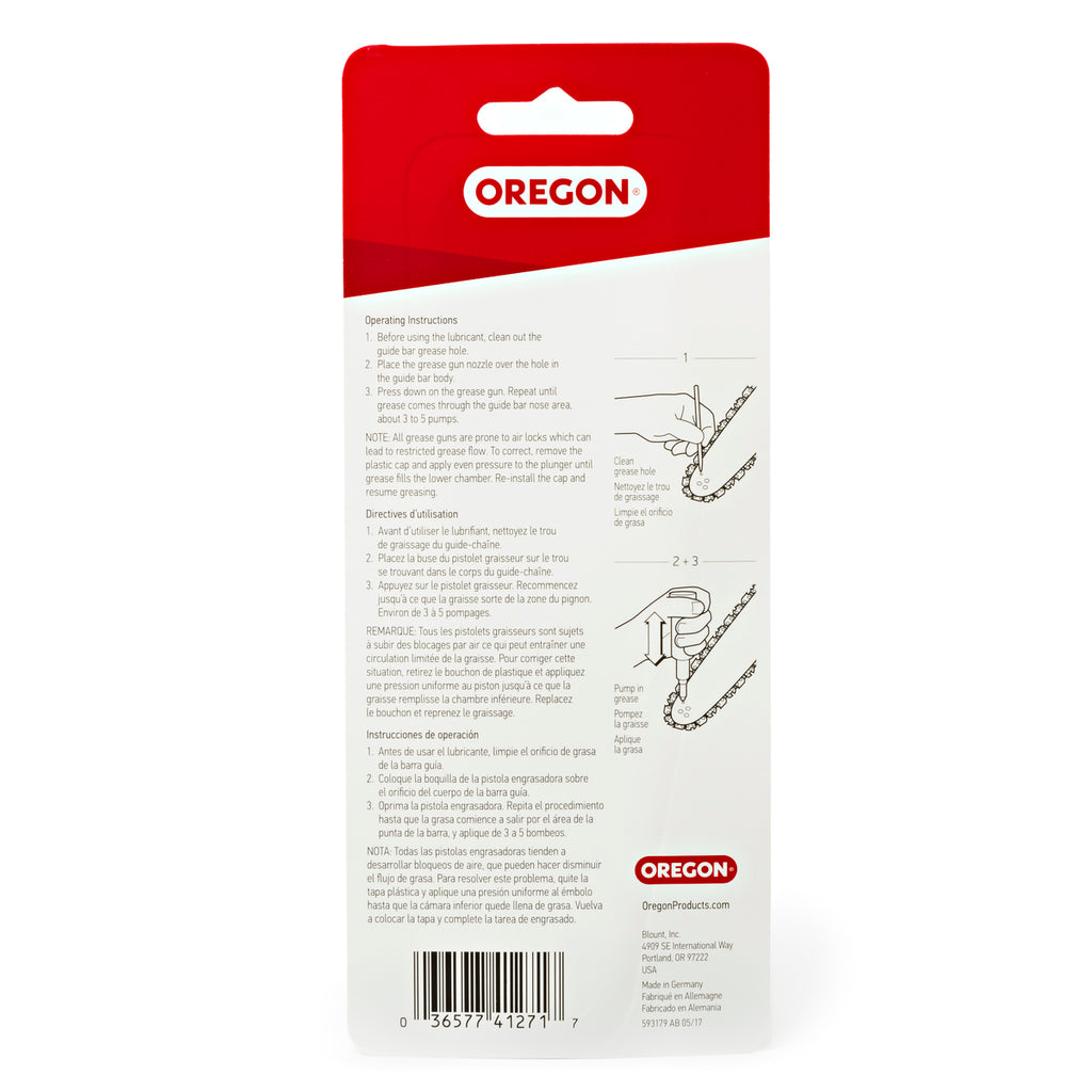 OREGON PREMIUM GREASE GUN FOR CHAINSAW CHAINS 40469A