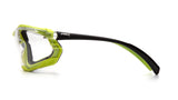 Proximity Safety Glasses Anti Fog - Black/Lime Green