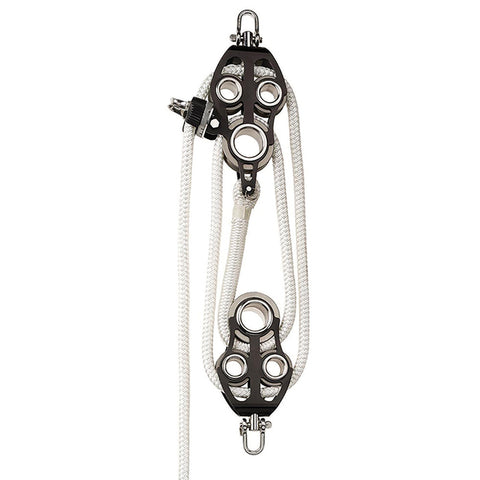 Aluminum Uni-Body Fiddle Block Set w/ Rope